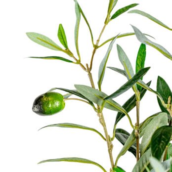 Branche d'olivier vert artificiel de 109cm