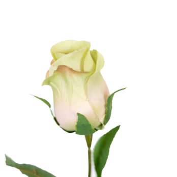 Rose bouton artificielle verte - Atmosphère Green